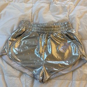 METALLIC RAVE PARTY SHORTS